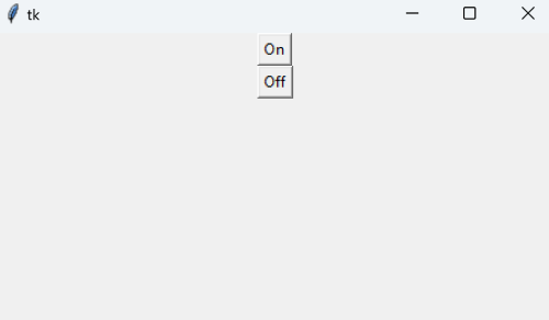 Picture of Tkinter Window Created